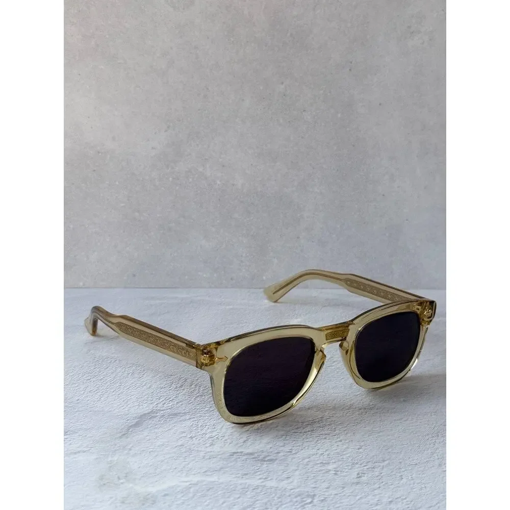 NEW Gucci GG0182S Transparent Brown Unisex Sunglasses